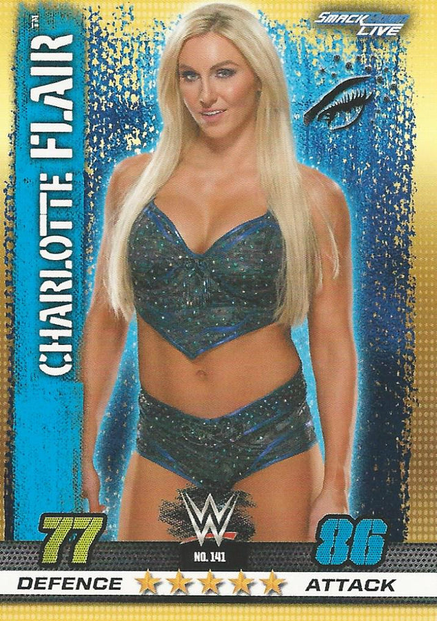 WWE Topps Slam Attax 10th Edition 2017 Charlotte Flair #141