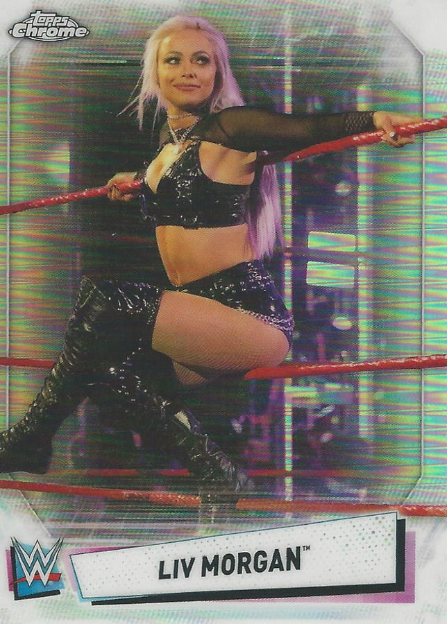 WWE Topps Chrome 2021 Liv Morgan Refractor #59
