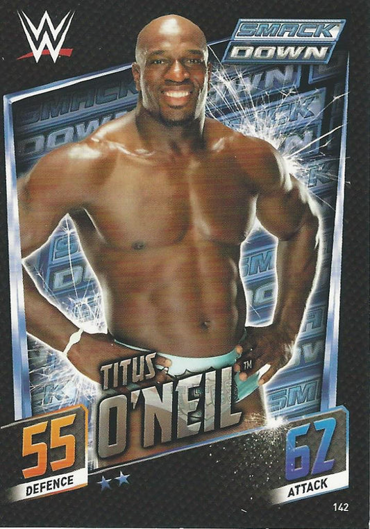 WWE Topps Slam Attax 2015 Then Now Forever Titus O'Neil #142