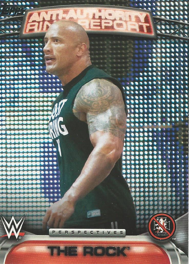 WWE Topps 2016 The Rock 12AA trading card PW Catalog