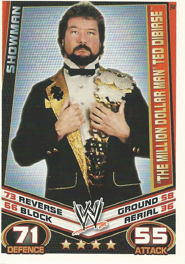 WWE Topps Slam Attax Rebellion 2012 Million Dollar Man Ted Dibiase #142