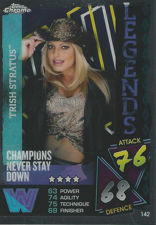 WWE Topps Slam Attax Chrome 2021 Trish Stratus #142