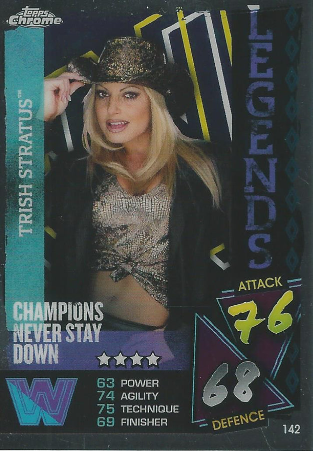WWE Topps Slam Attax Chrome 2021 Trish Stratus #142