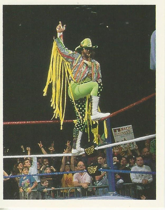 WWF Merlin Stickers 1992 Macho Man Randy Savage #142