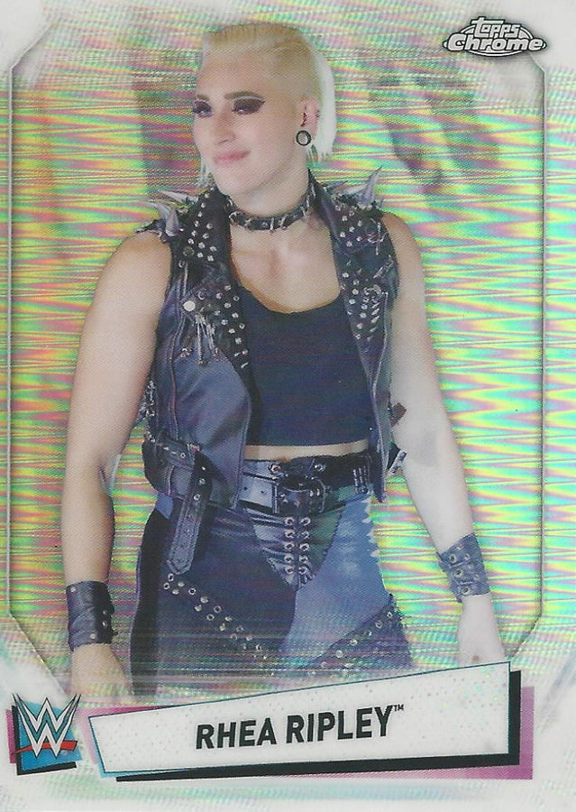WWE Topps Chrome 2021 Rhea Ripley Refractor #90