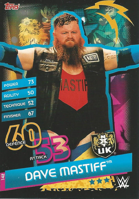 WWE Topps Slam Attax Reloaded 2020 Dave Mastiff #142 NXT UK