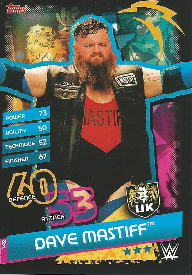 WWE Topps Slam Attax Reloaded 2020 Dave Mastiff #142 NXT UK