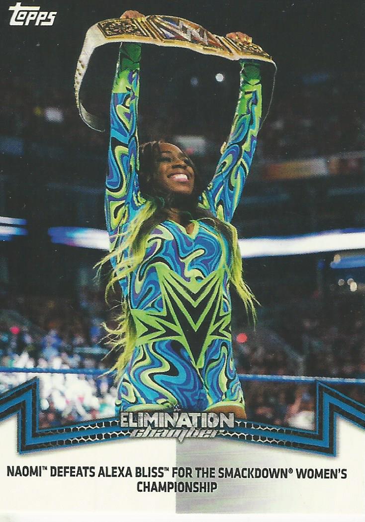 WWE Topps Women Division 2018 Naomi SDL-2 trading card PW Catalog