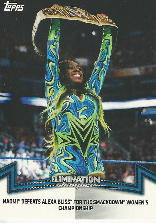 WWE Topps Women Division 2018 Naomi SDL-2 trading card PW Catalog