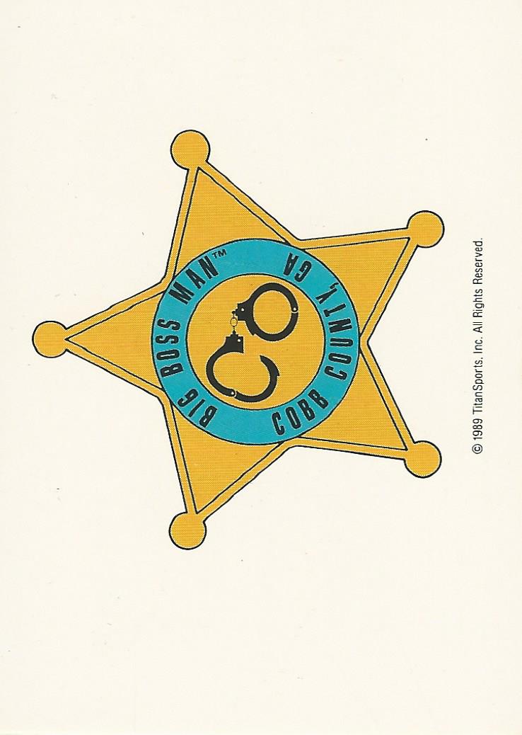 WWF Classic Trading Cards 1990 Big Boss Man No.142 trading card PW Catalog