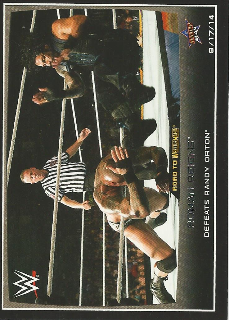 WWE Topps Road to Wrestlemania 2015 Roman Reigns #43