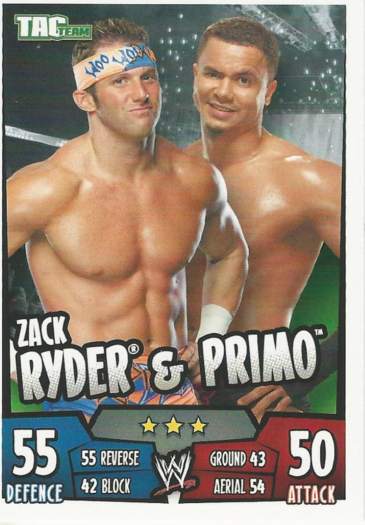WWE Topps Slam Attax Rumble 2011 Zack Ryder and Primo #143