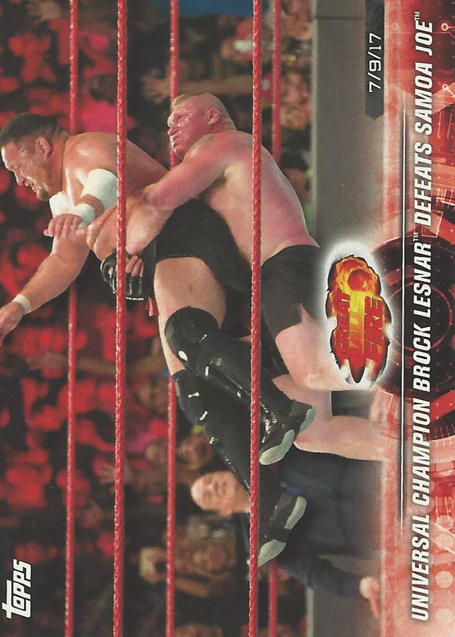 WWE Topps Road to Wrestlemania 2018 Brock Lesnar #43