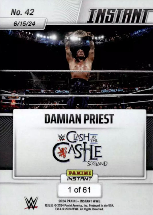 Damian Priest – Damian Priest Retains the World Heavyweight Championship trading card PW Catalog
