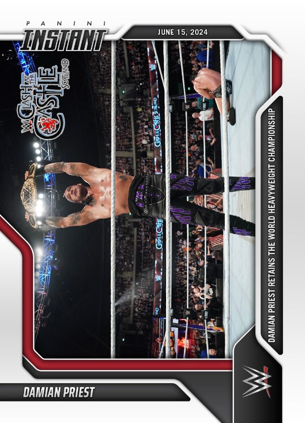 Damian Priest – Damian Priest Retains the World Heavyweight Championship trading card PW Catalog