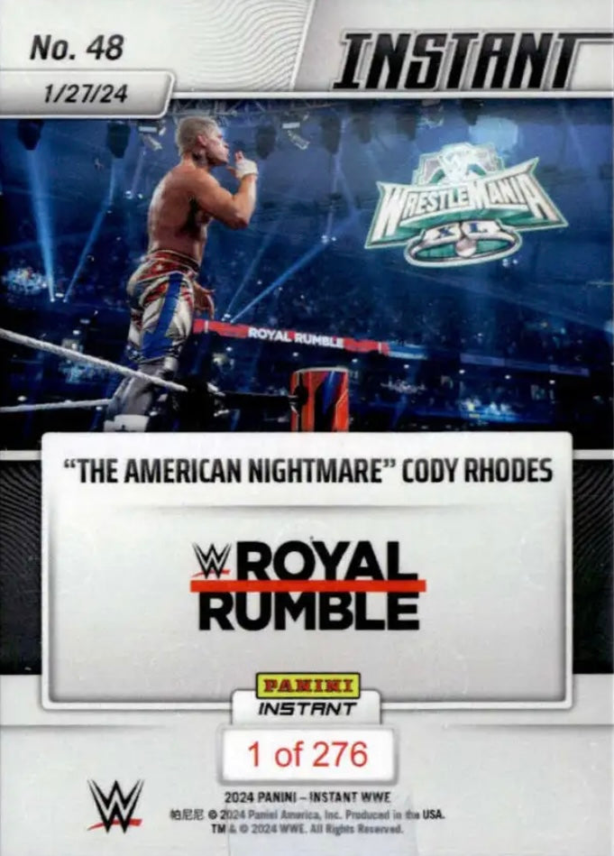 “The American Nightmare” Cody Rhodes – “the American Nightmare” Cody Rhodes Wins Men’s Royal Rumble Match