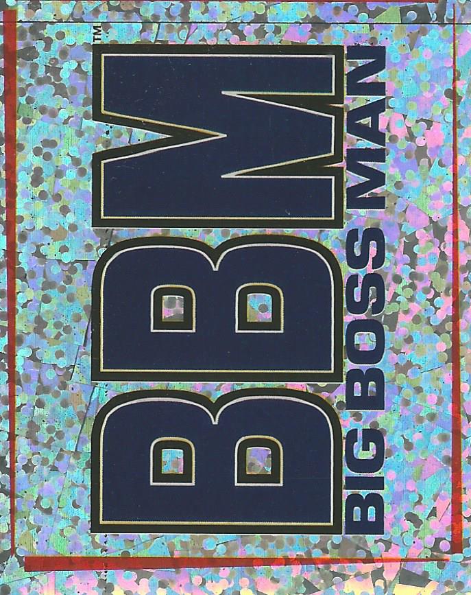 WWF Smackdown Stickers 2000 Big Boss Man Foil #144