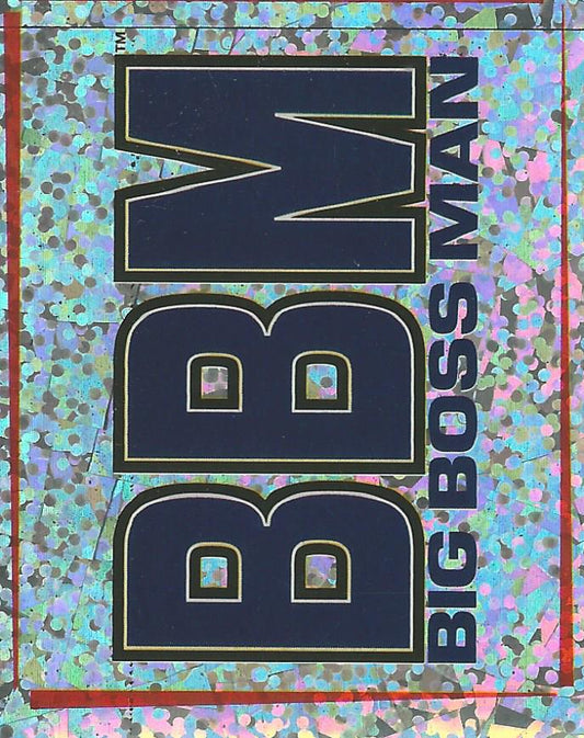 WWF Smackdown Stickers 2000 Big Boss Man Foil #144