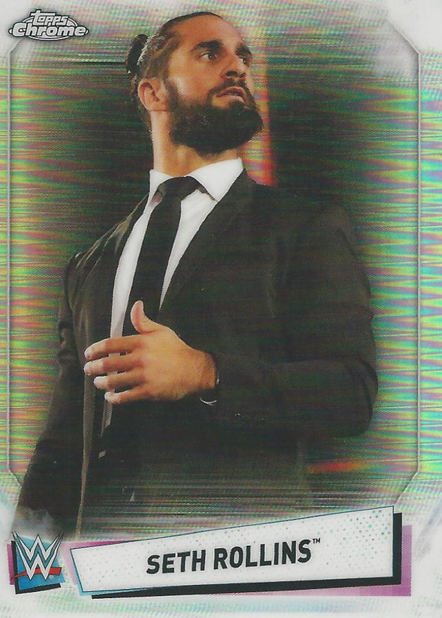 WWE Topps Chrome 2021 Seth Rollins Refractor #68