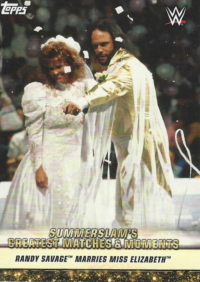 WWE Topps Summerslam 2019 Macho Man and Miss Elizabeth GM-5 trading card PW Catalog