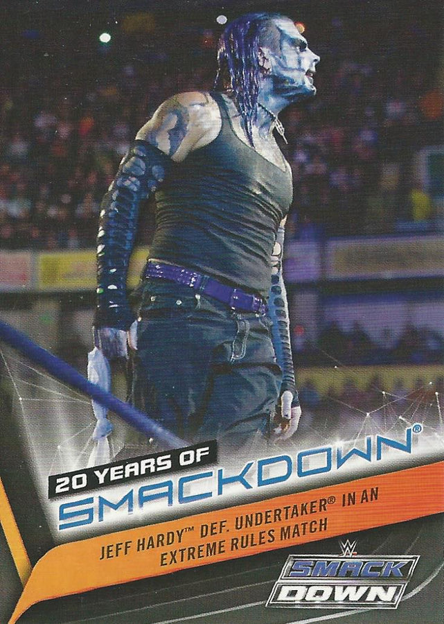 WWE Topps Smackdown 2019 Jeff Hardy SD-24 trading card PW Catalog