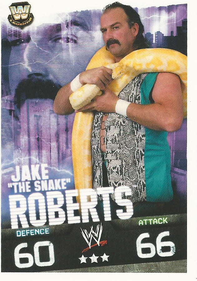 WWE Topps Slam Attax Evolution 2010 Jake the Snake Roberts #144