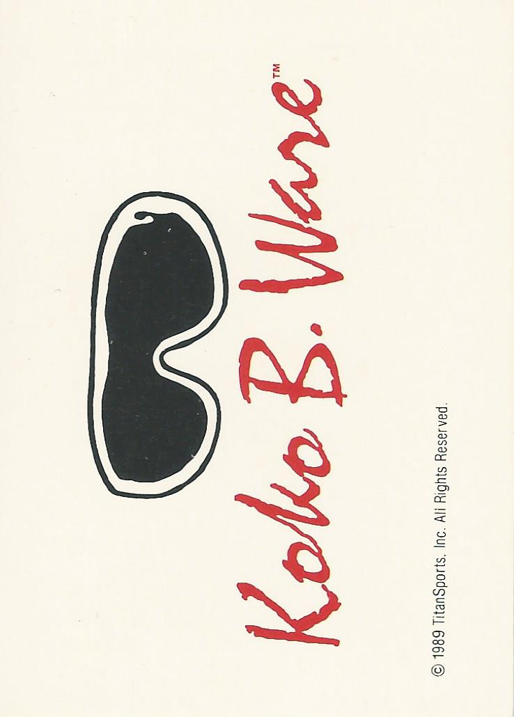 WWF Classic Trading Cards 1990 Koko B Ware No.144 trading card PW Catalog