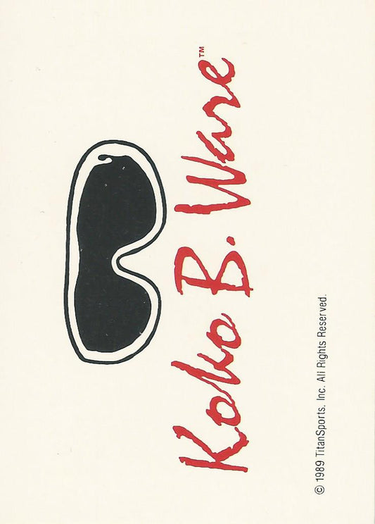 WWF Classic Trading Cards 1990 Koko B Ware No.144 trading card PW Catalog