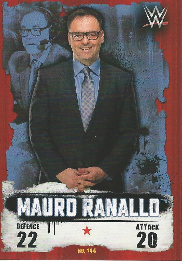 WWE Topps Slam Attax Takeover 2016 Mauro Ranallo #144
