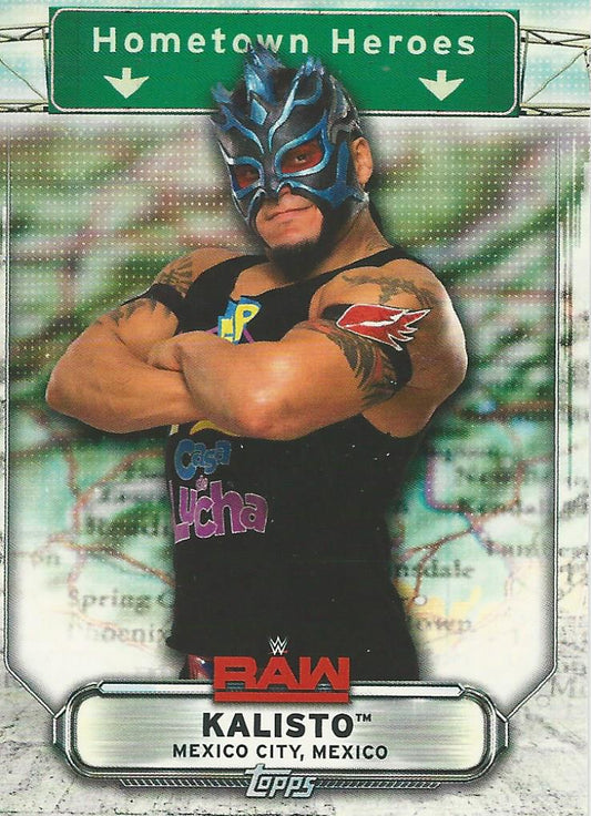 WWE Topps Raw 2019 Kalisto HH-46 trading card PW Catalog