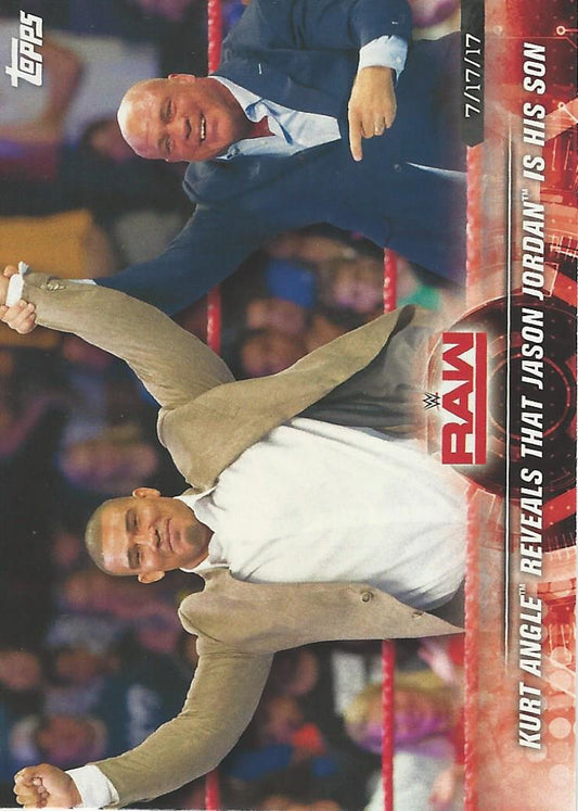 WWE Topps Road to Wrestlemania 2018 Jason Jordan and Kurt Angle #44