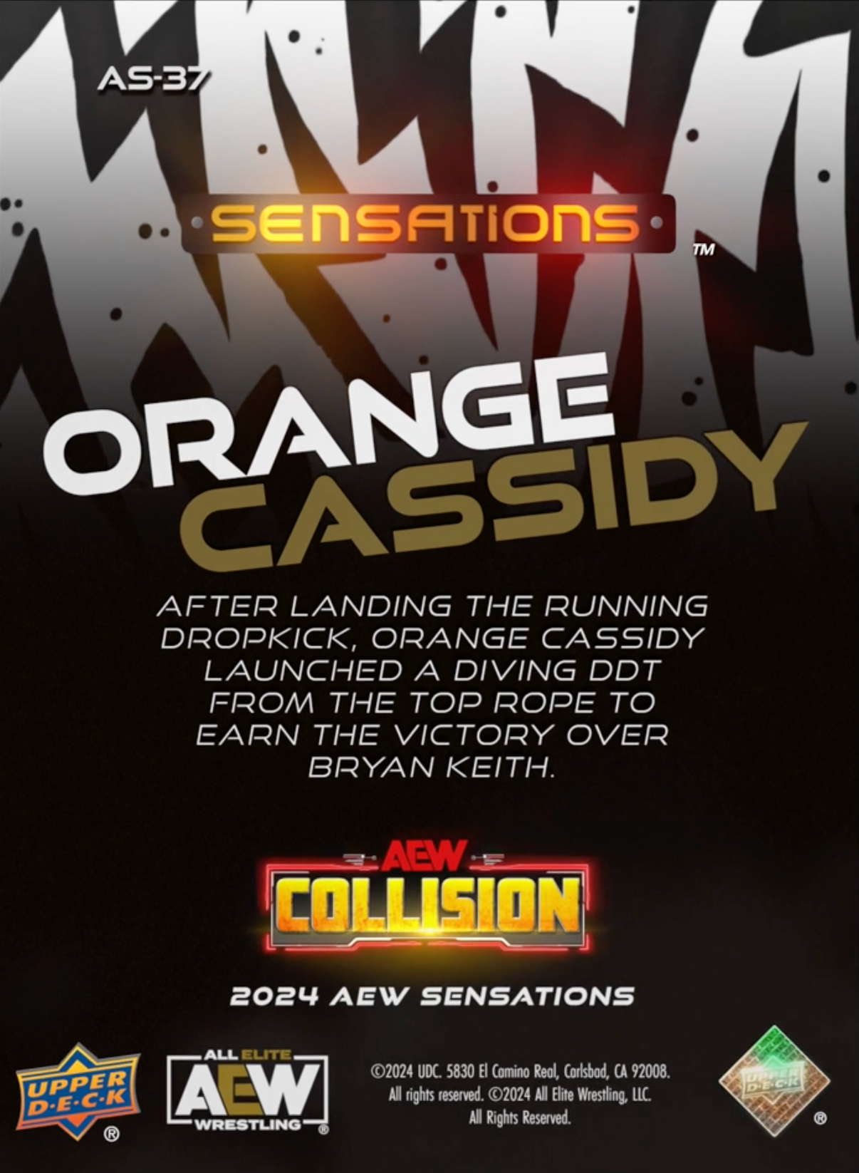 9/6/24 – Orange Cassidy – Orange Cassidy Hits Bryan Keith With a Running Dropkick and Gets the Win