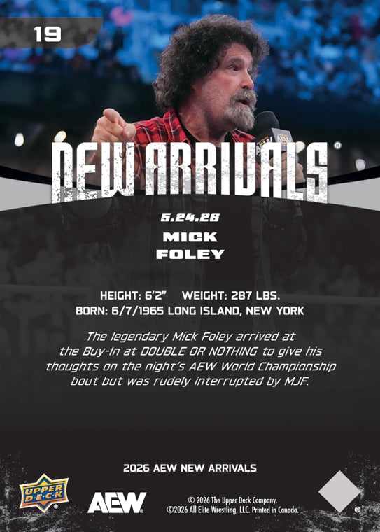 Mick Foley trading card PW Catalog