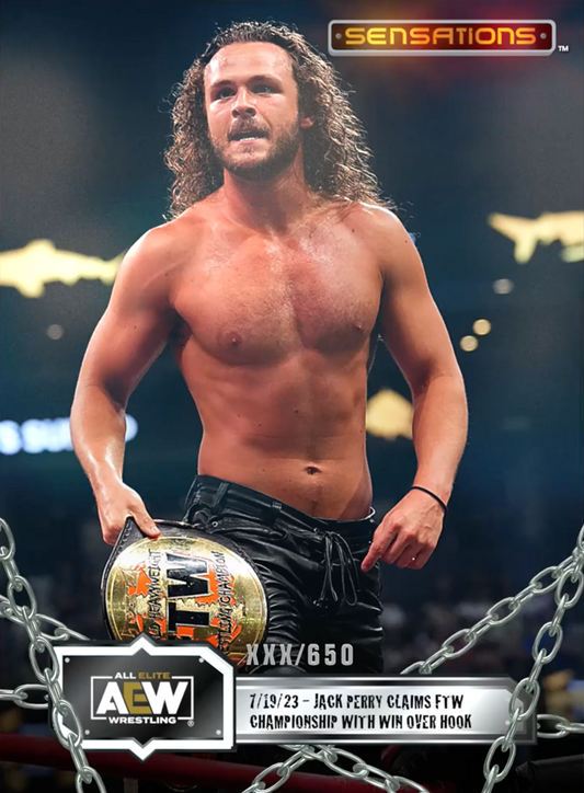 7/19/23 – Jack Perry – Jack Perry Claims FTW Championship With Win Over Hook trading card PW Catalog