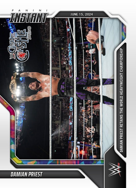 Damian Priest – Damian Priest Retains the World Heavyweight Championship trading card PW Catalog