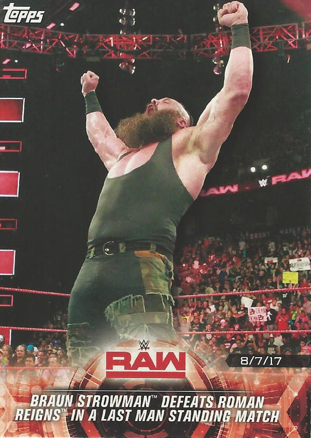 WWE Topps Road to Wrestlemania 2018 Braun Strowman #45
