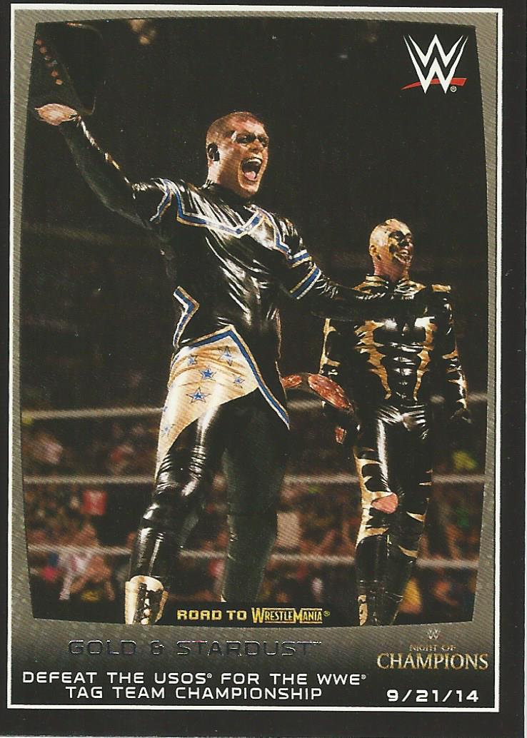 WWE Topps Road to Wrestlemania 2015 Stardust and Goldust #45
