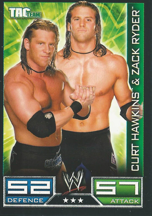 WWE Topps Slam Attax 2008 Zack Ryder and Curt Hawkins #145