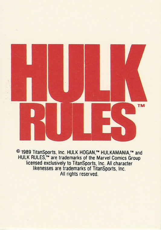 WWF Classic Trading Cards 1990 Hulk Hogan #145