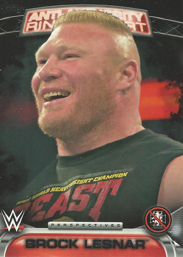 WWE Topps 2016 Brock Lesnar 15AA trading card PW Catalog