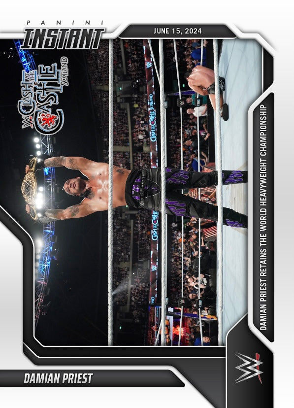 Damian Priest – Damian Priest Retains the World Heavyweight Championship trading card PW Catalog