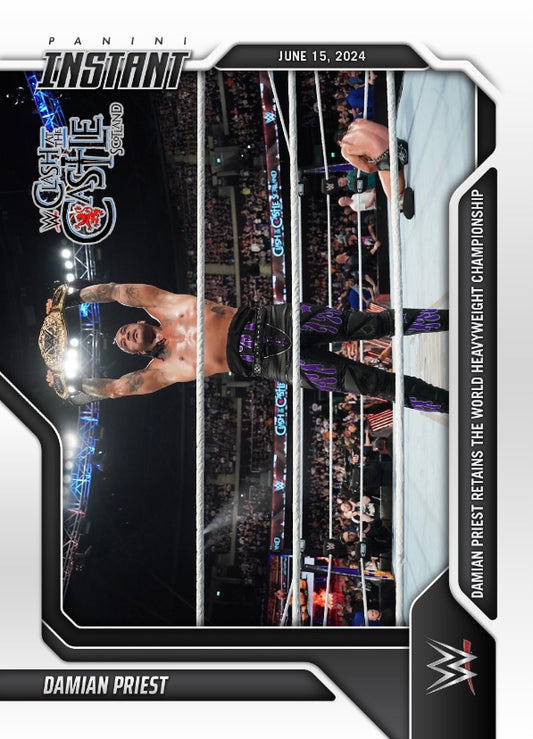 Damian Priest – Damian Priest Retains the World Heavyweight Championship trading card PW Catalog