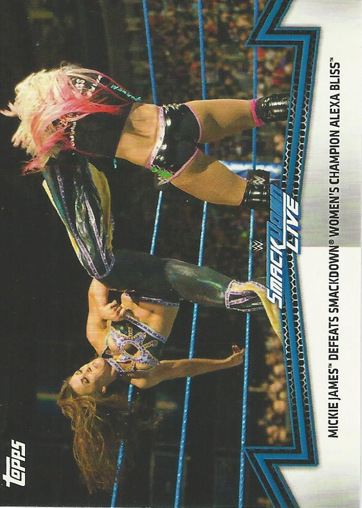 WWE Topps Women Division 2018 Mickie James SDL-6 trading card PW Catalog