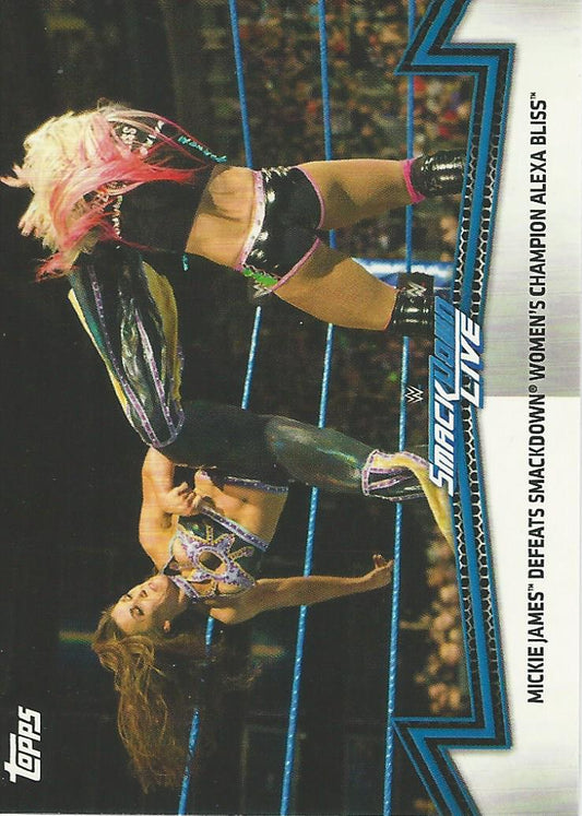 WWE Topps Women Division 2018 Mickie James SDL-6 trading card PW Catalog