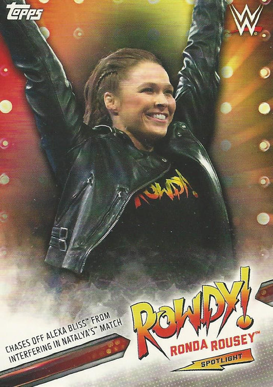 WWE Topps Raw 2019 Ronda Rousey 11 of 40 trading card PW Catalog