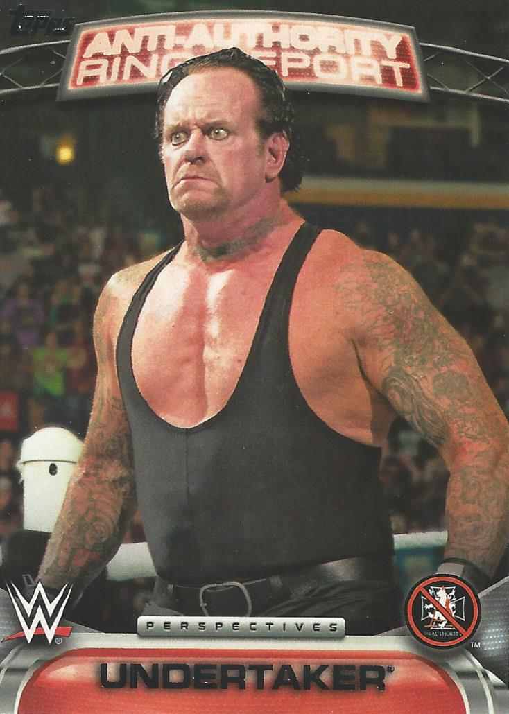 WWE Topps 2016 Undertaker 16AA trading card PW Catalog
