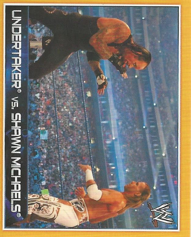 WWE Topps A-Z Sticker Collection 2014 Undertaker vs. Shawn Michaels #146