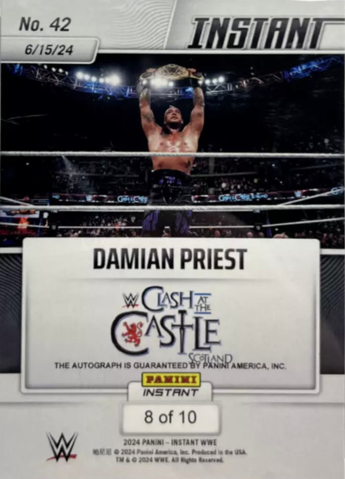 Damian Priest – Damian Priest Retains the World Heavyweight Championship trading card PW Catalog