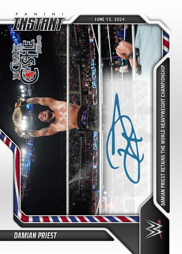 Damian Priest – Damian Priest Retains the World Heavyweight Championship trading card PW Catalog