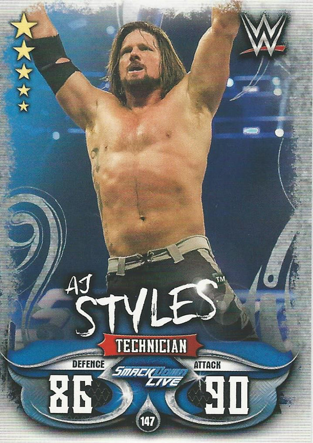 WWE Topps Slam Attax Live 2018 AJ Styles #147